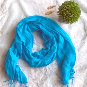 Turquoise scarf, very light weight